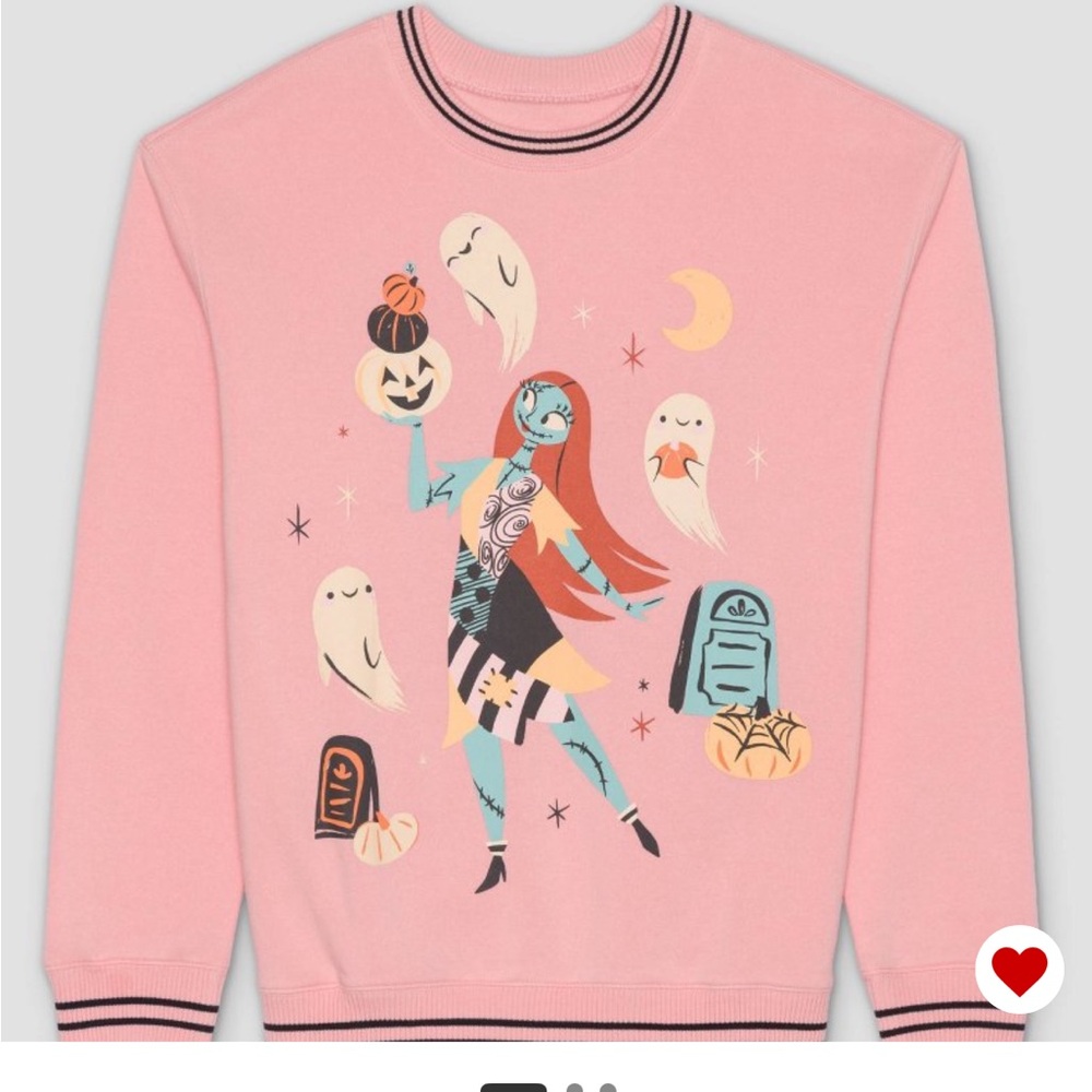 Pink Nightmare Before Christmas Sally Graphic Women Sweatshirt